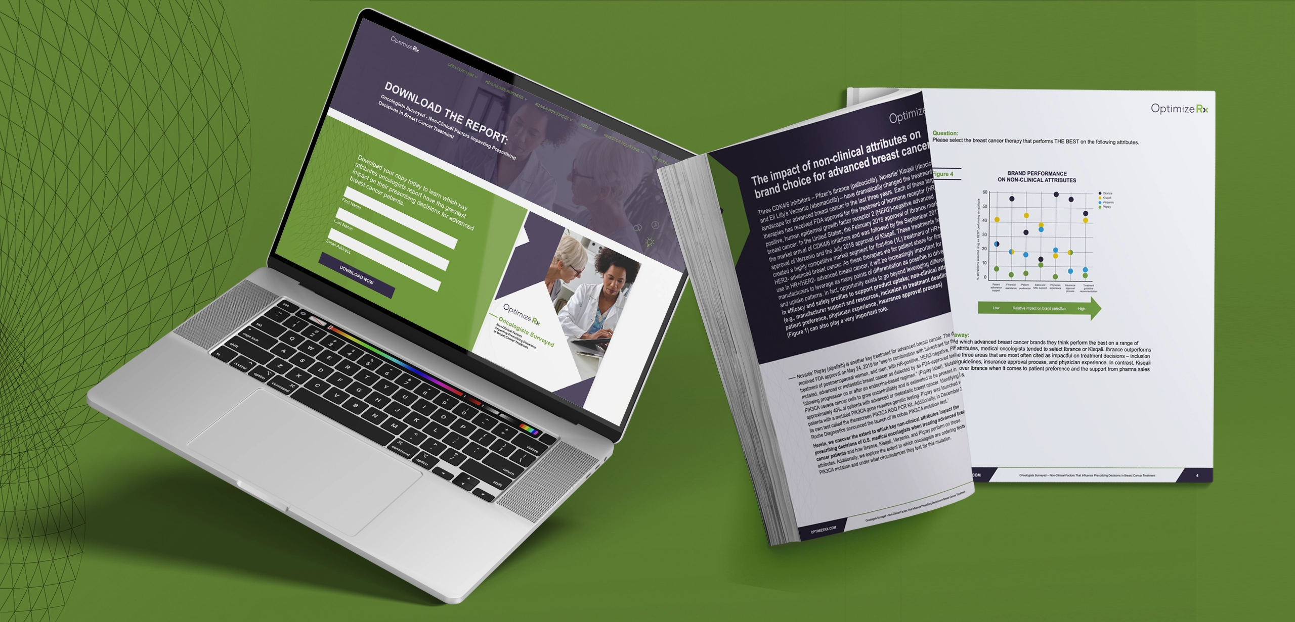 Branding and web design services for healthcare technology company