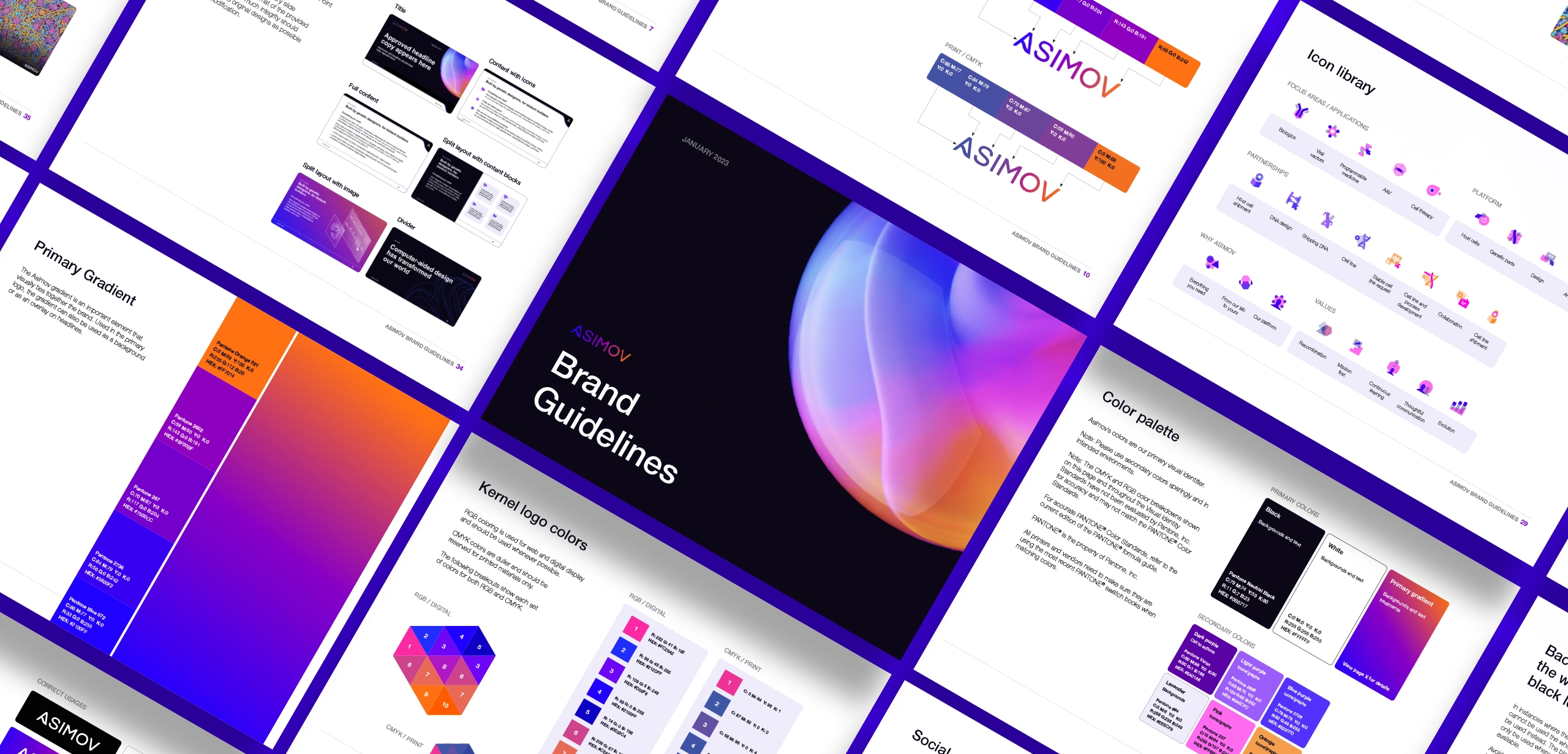 Genetic science company brand guidelines.