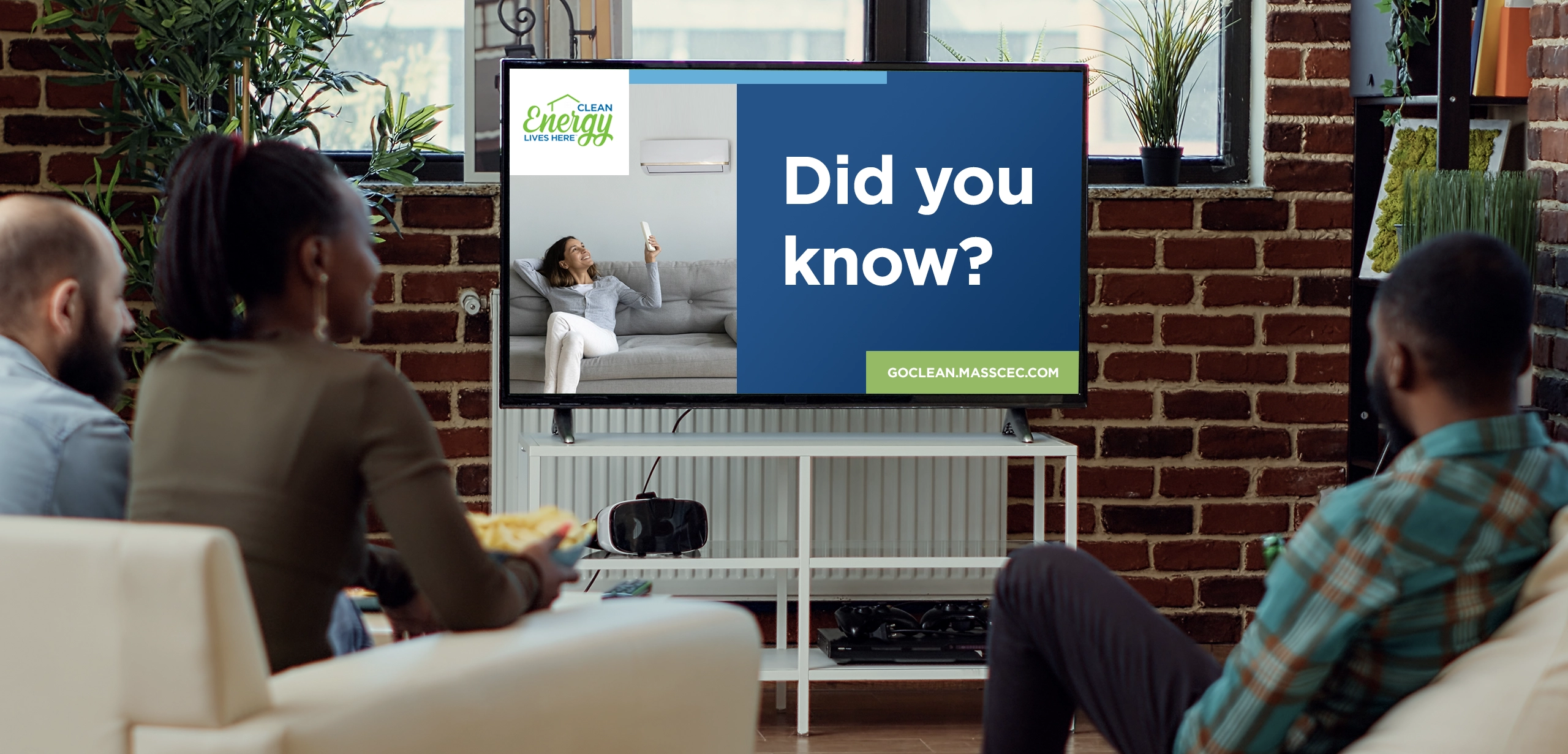 Clean energy company television advertising