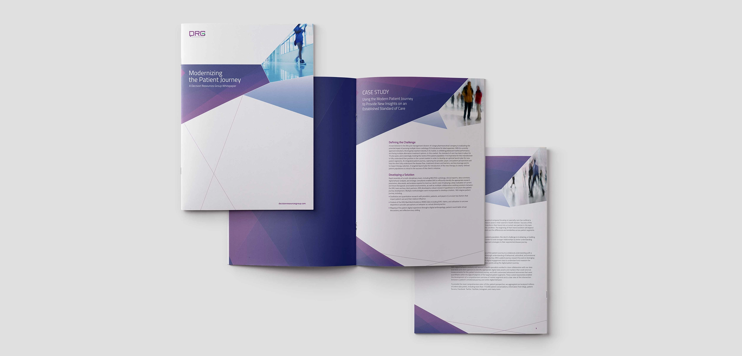 White paper branding and design for a global information and technology services company