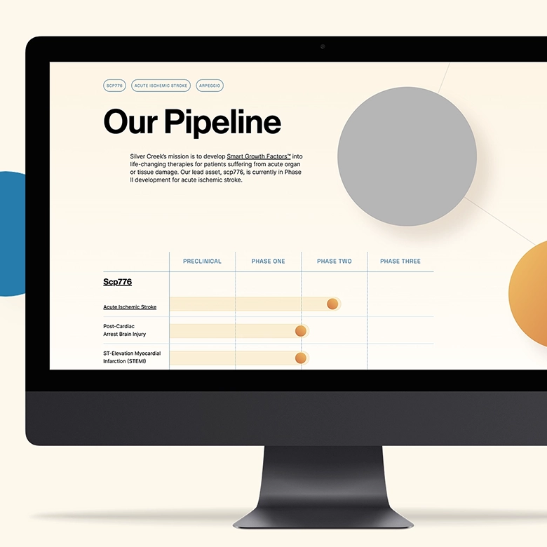 Pharmaceutical company website design