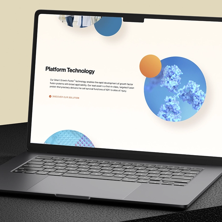 Pharmaceutical company website design